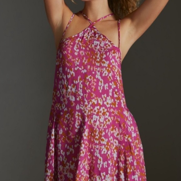 By Anthropologie Strappy Boho Mini Dress - Picture 1 of 12